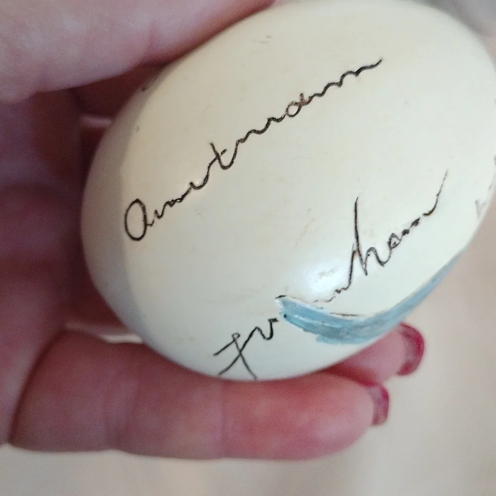 Decorative Bird Nest with 3 Painted Eggs